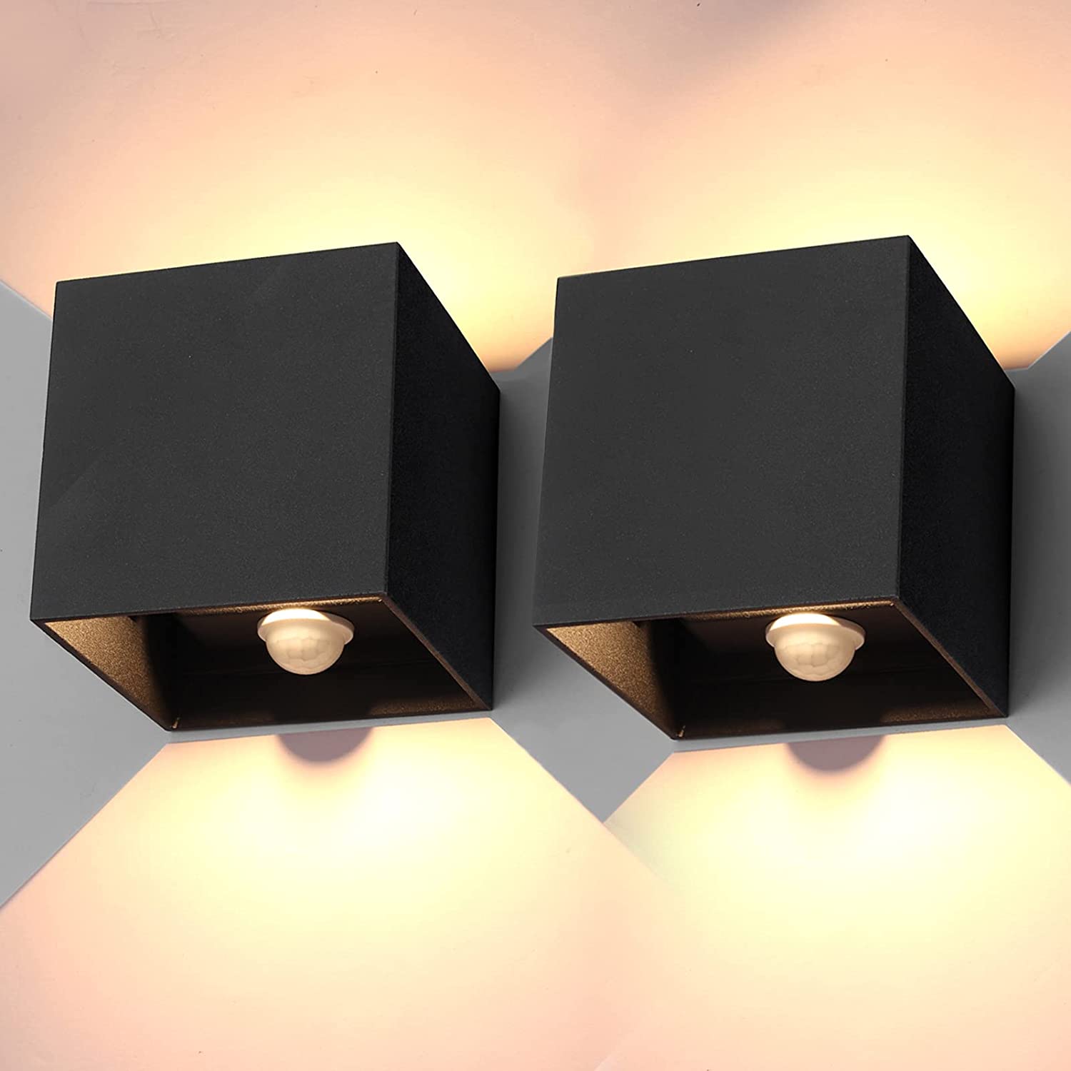 PROZOR 2PCS Outdoor LED Wall Lights