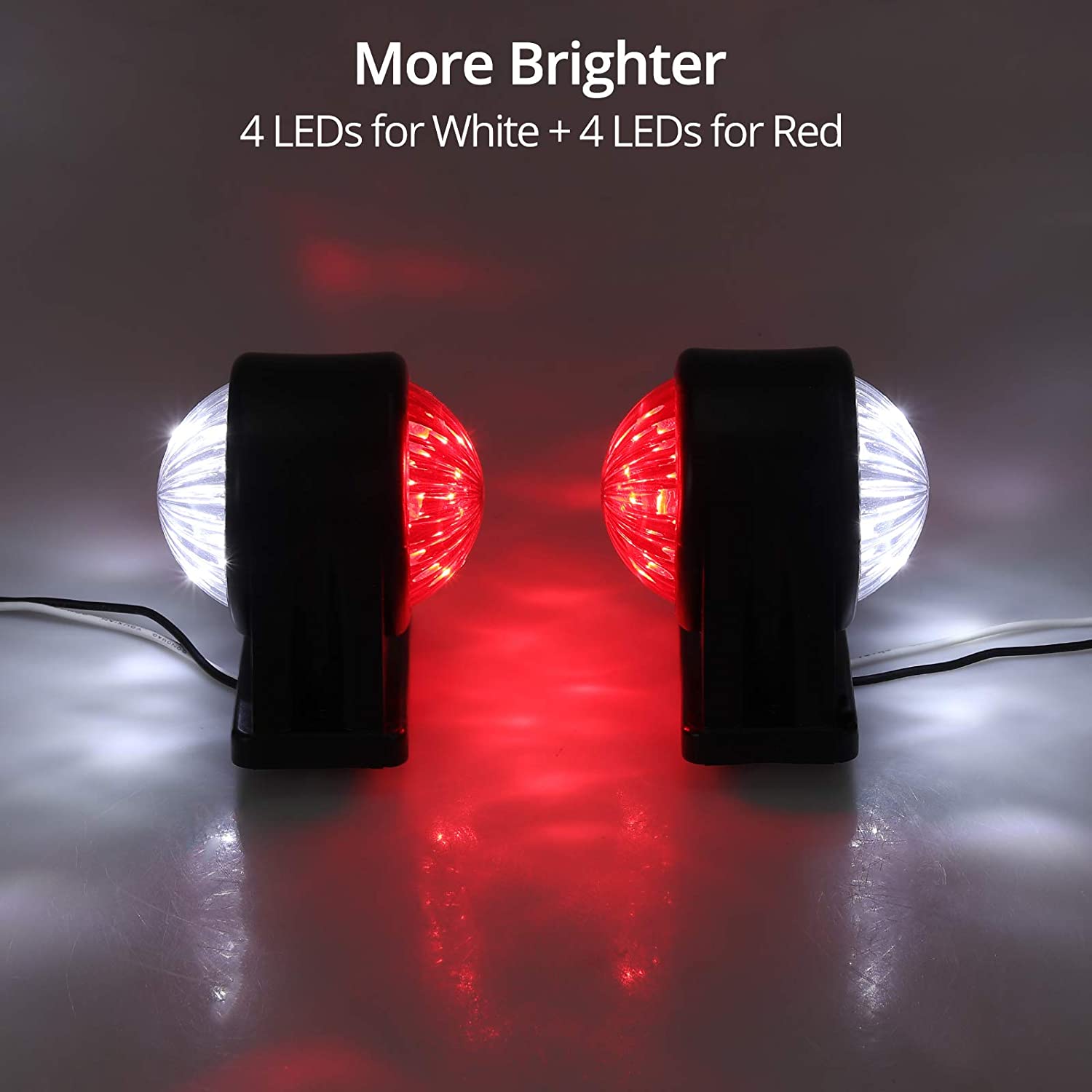PROZOR Side Marker Lights E-mark E8 2 PCS