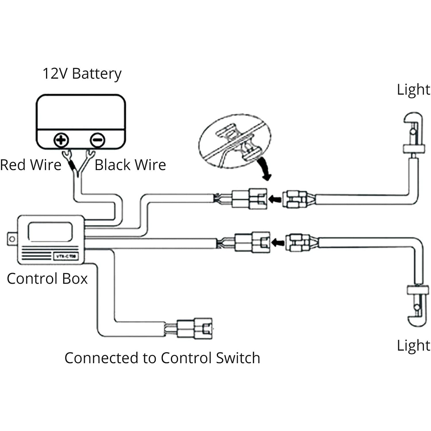 PROZOR 2 PCS 36W Waterproof Front Headlights for Motorcycle