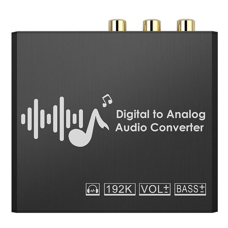 PROZOR 192kHz DAC Audio Converter with Bass and Volume Adjustment