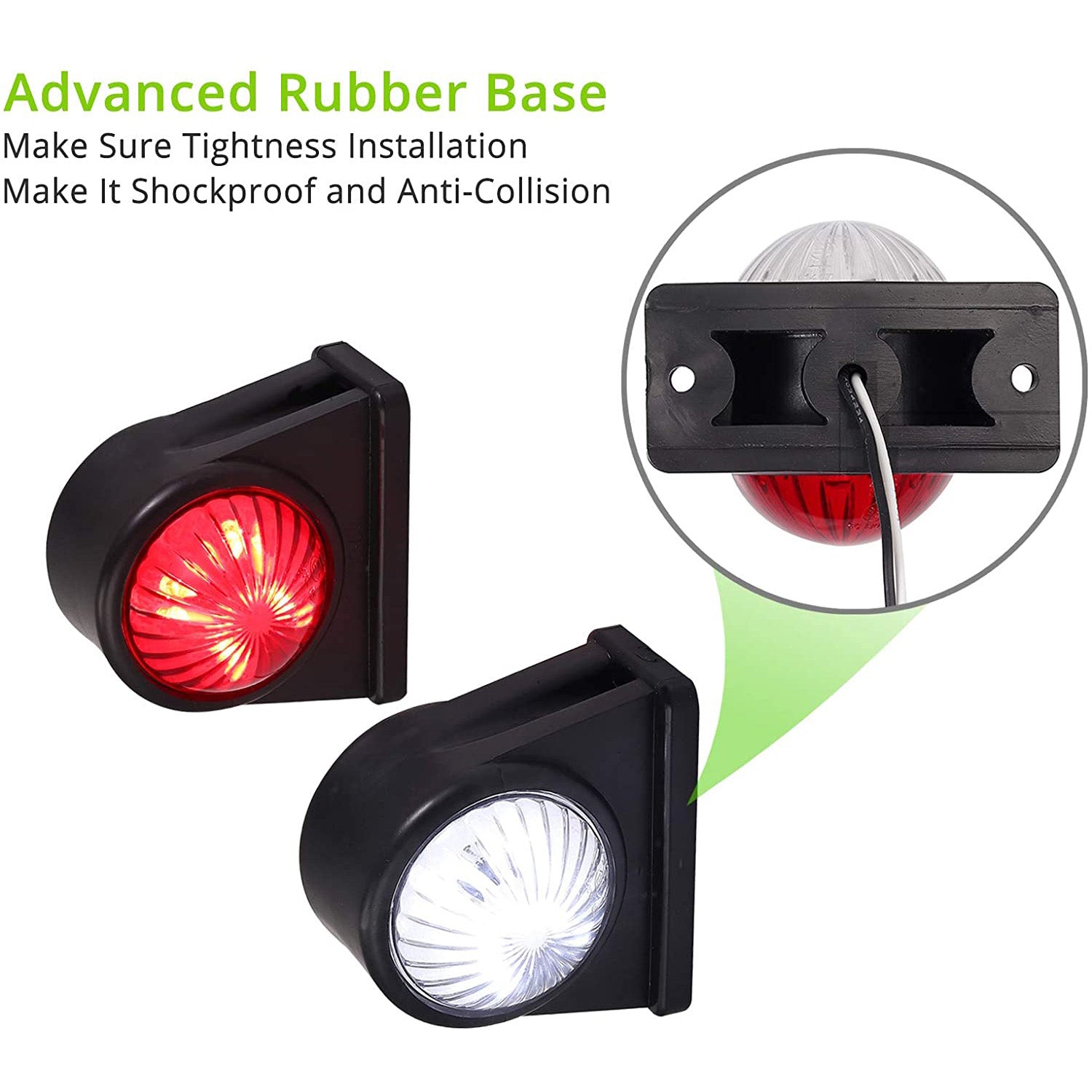 PROZOR Side Marker Lights E-mark E8 2 PCS
