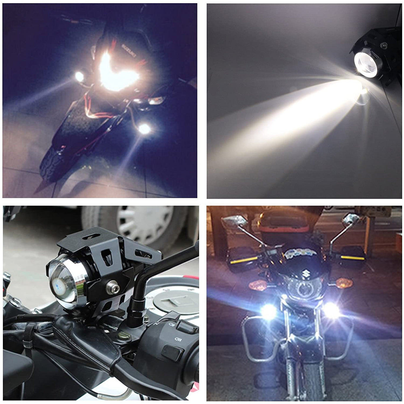PROZOR LED Motorcycle Headlights & Switch