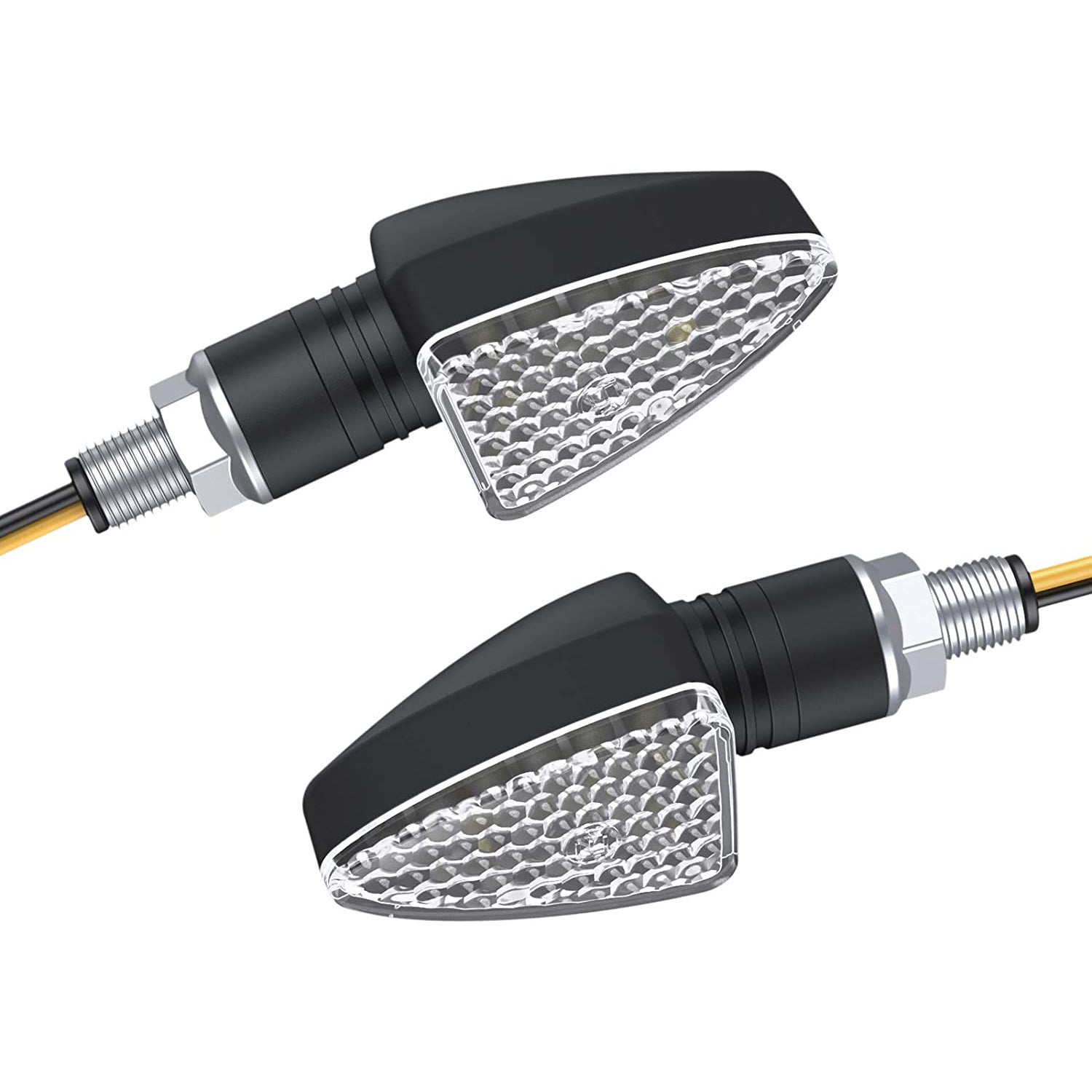 PROZOR 4 pcs Turn Signal Indicator Lights for Motorcycle