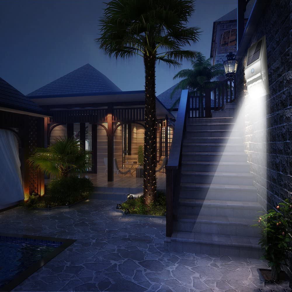PROZOR Motion Sensor Garden Outdoor Wall Solar Light