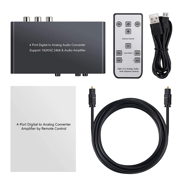 PROZOR 192kHz Digital to Analog Audio Converter