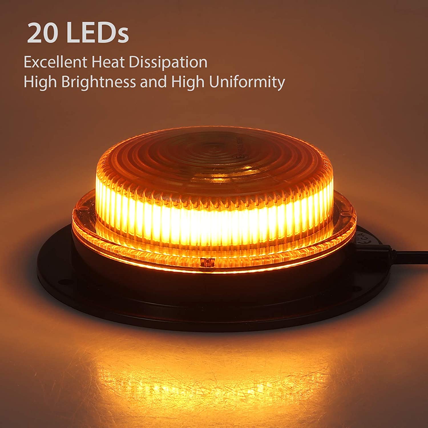 PROZOR 20 LEDs Recovery Warning Magnetic Beacon Flashing Light