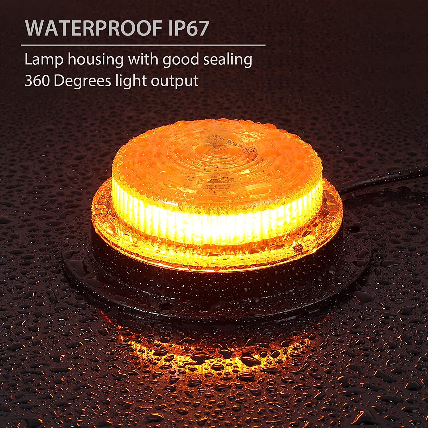 PROZOR 20 LEDs Recovery Warning Magnetic Beacon Flashing Light