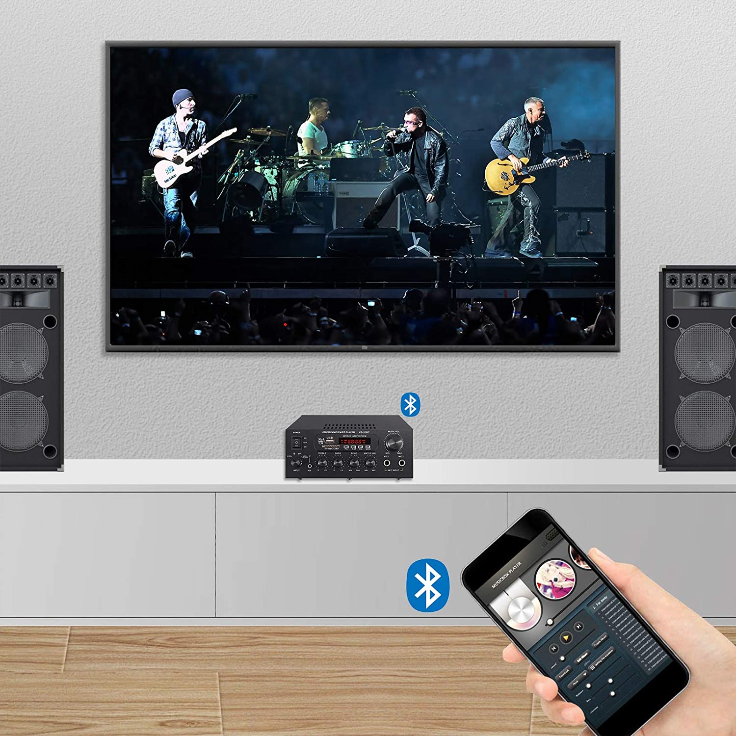PROZOR Digital Stereo Power Audio Amplifier