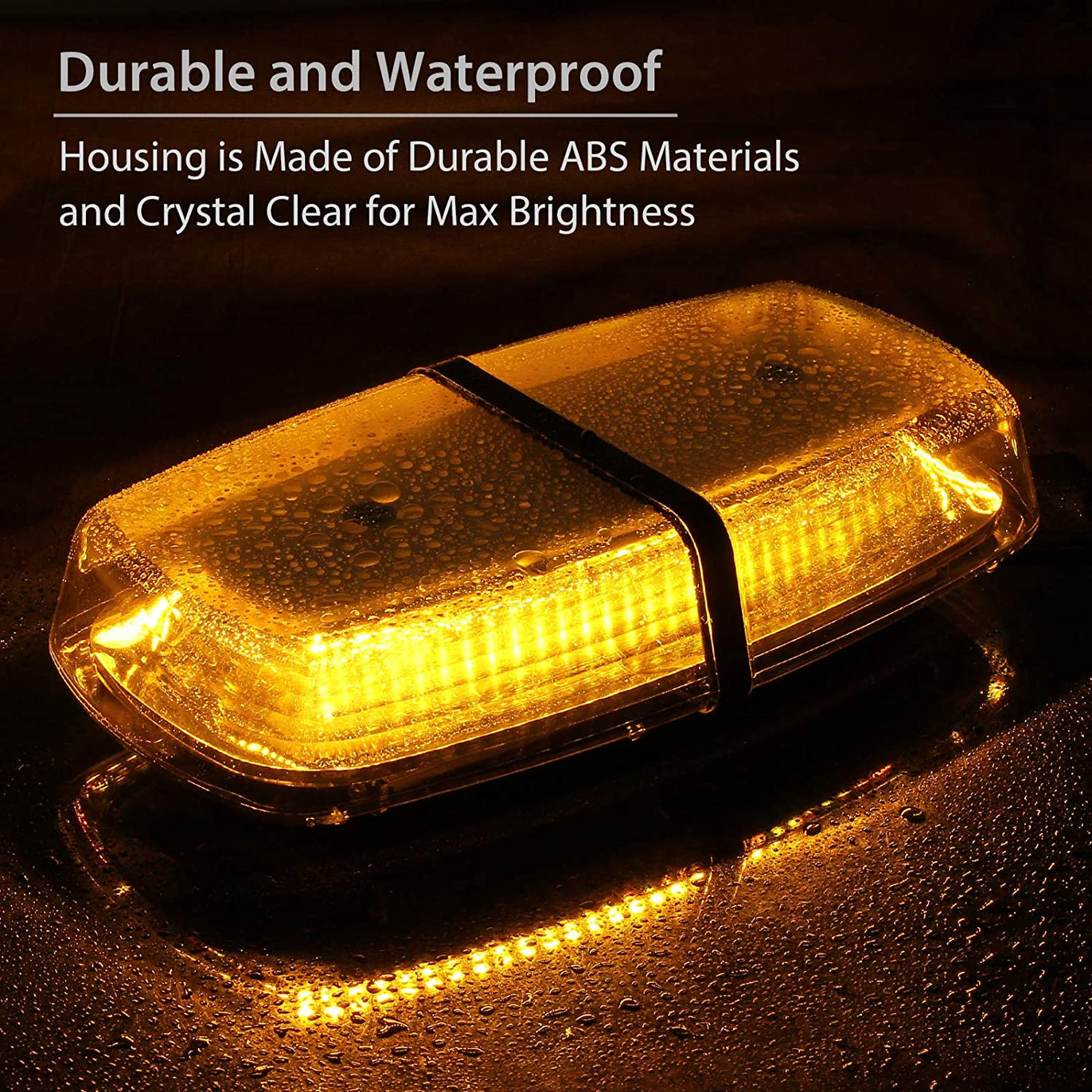 PROZOR 12V/24V 72 LED Waterproof Strobe Warning Light AU