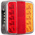 PROZOR 2PCS Tail Lights E-mark E11 Certification Rear Stop Lights 12V 18LEDs